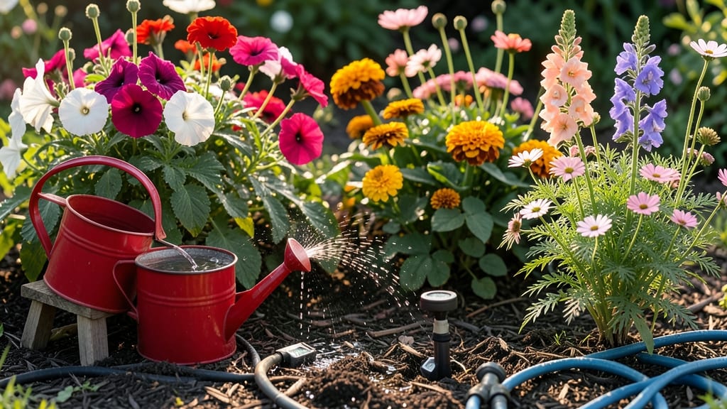 How Much Water Do Flowers Need: Seasonal Guide by Plant Type