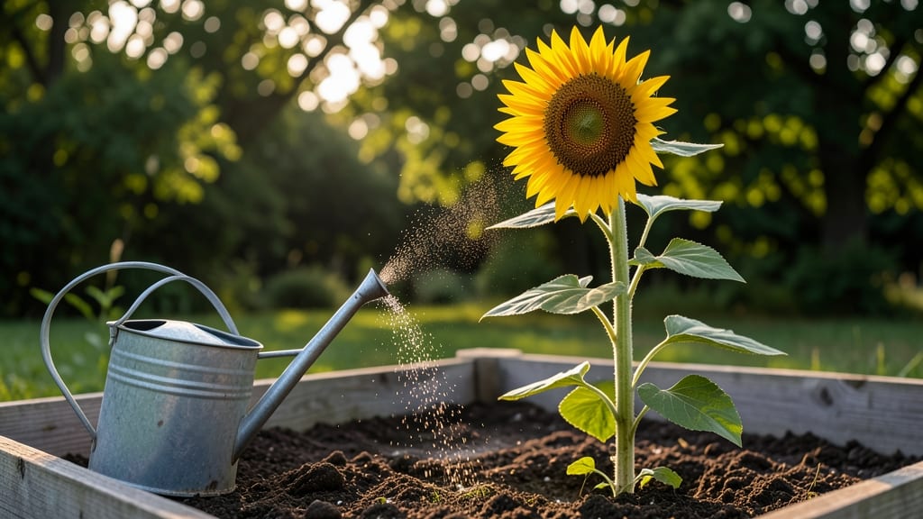 How Much to Water Sunflowers: 1-2 Inches Weekly (Drought-Proofing Secrets)