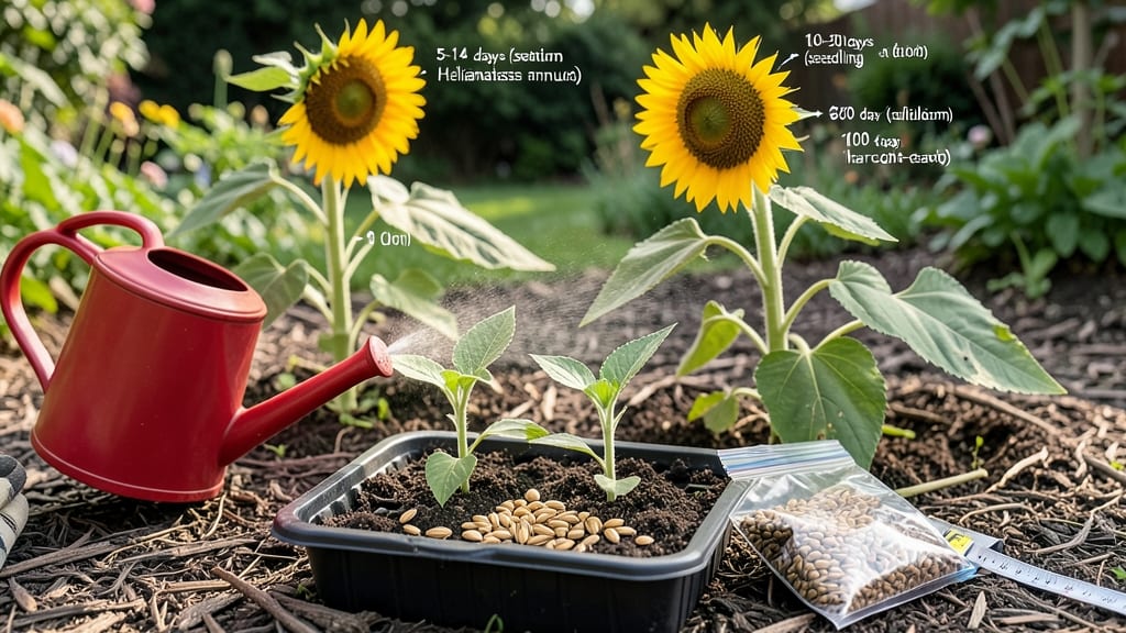 How Long Does a Sunflower Seed Take to Grow: Germination to Bloom Timeline