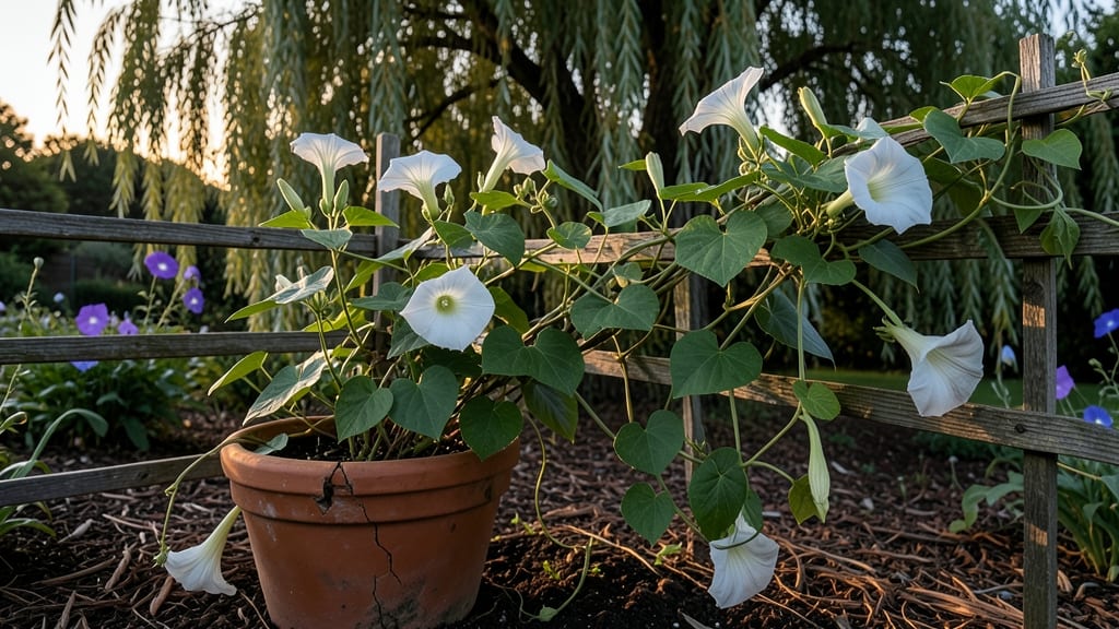 How Tall Do Moonflowers Grow: Vining Heights & Garden Space Needs