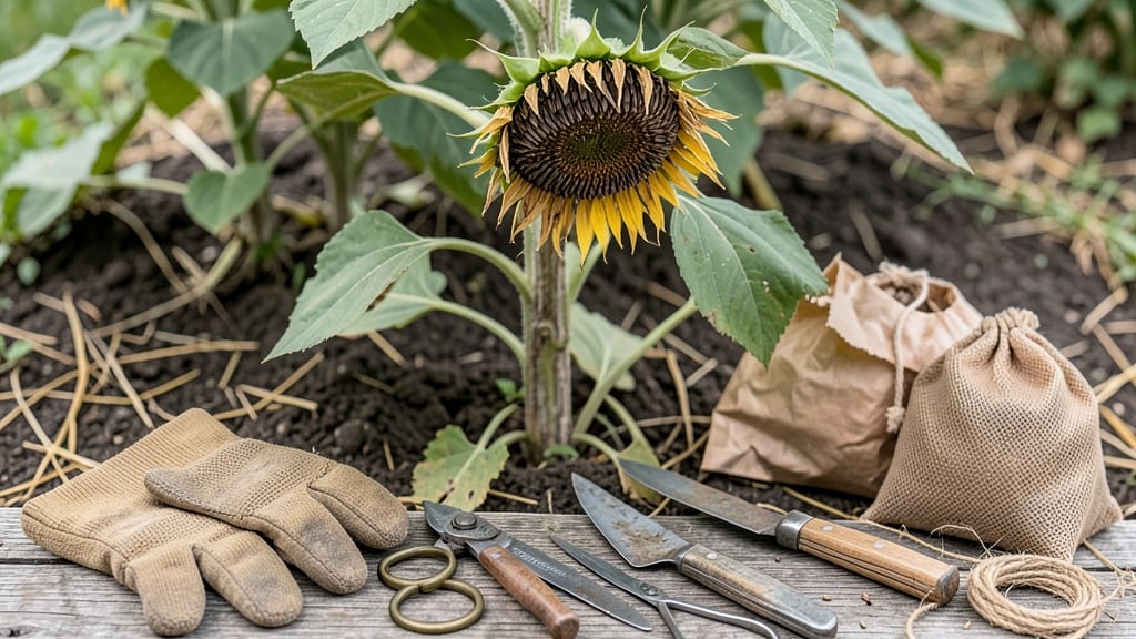When to Harvest Sunflower Seeds: Back-of-Head Brown Test for Perfect Ripeness